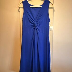 Elegant Blue Sleeveless Dress Jessica
